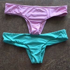 2 PASTEL BILLABONG BOTTOMS
